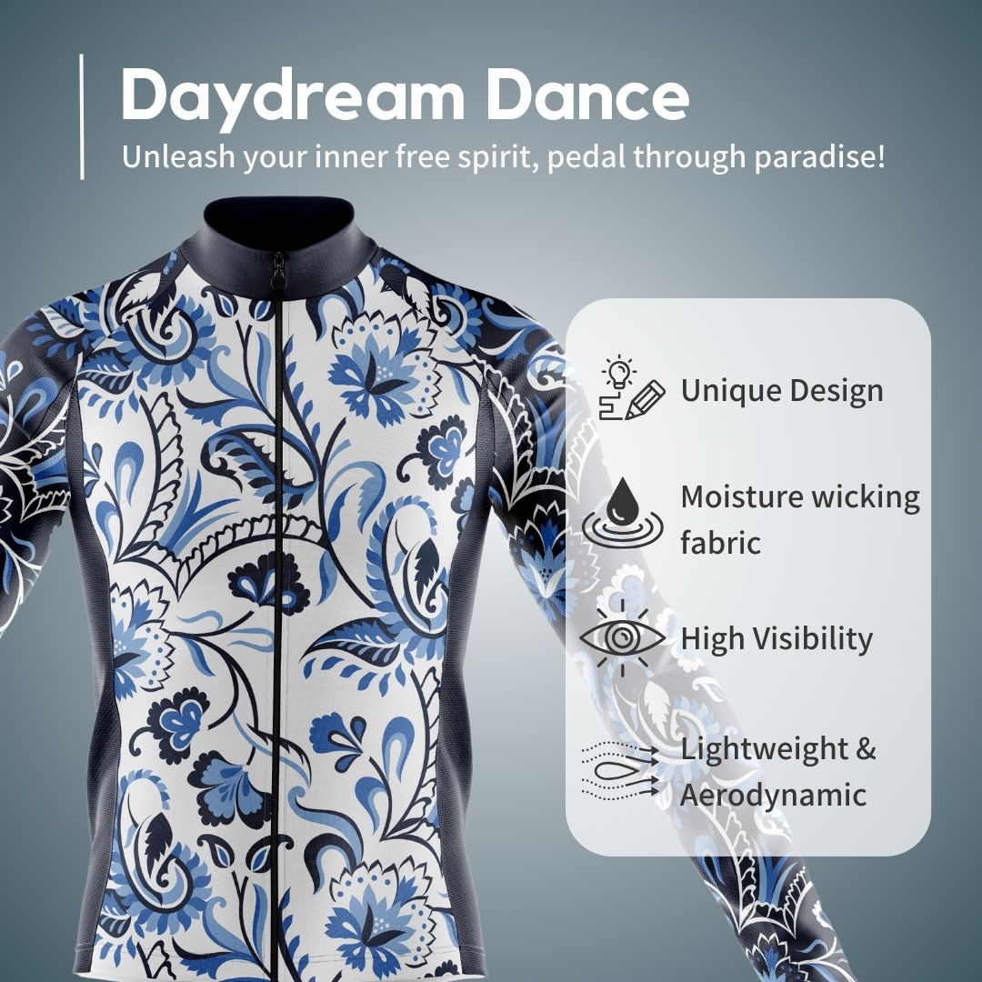 Daydream Dance | Men's Long Sleeve Cycling Jersey Features