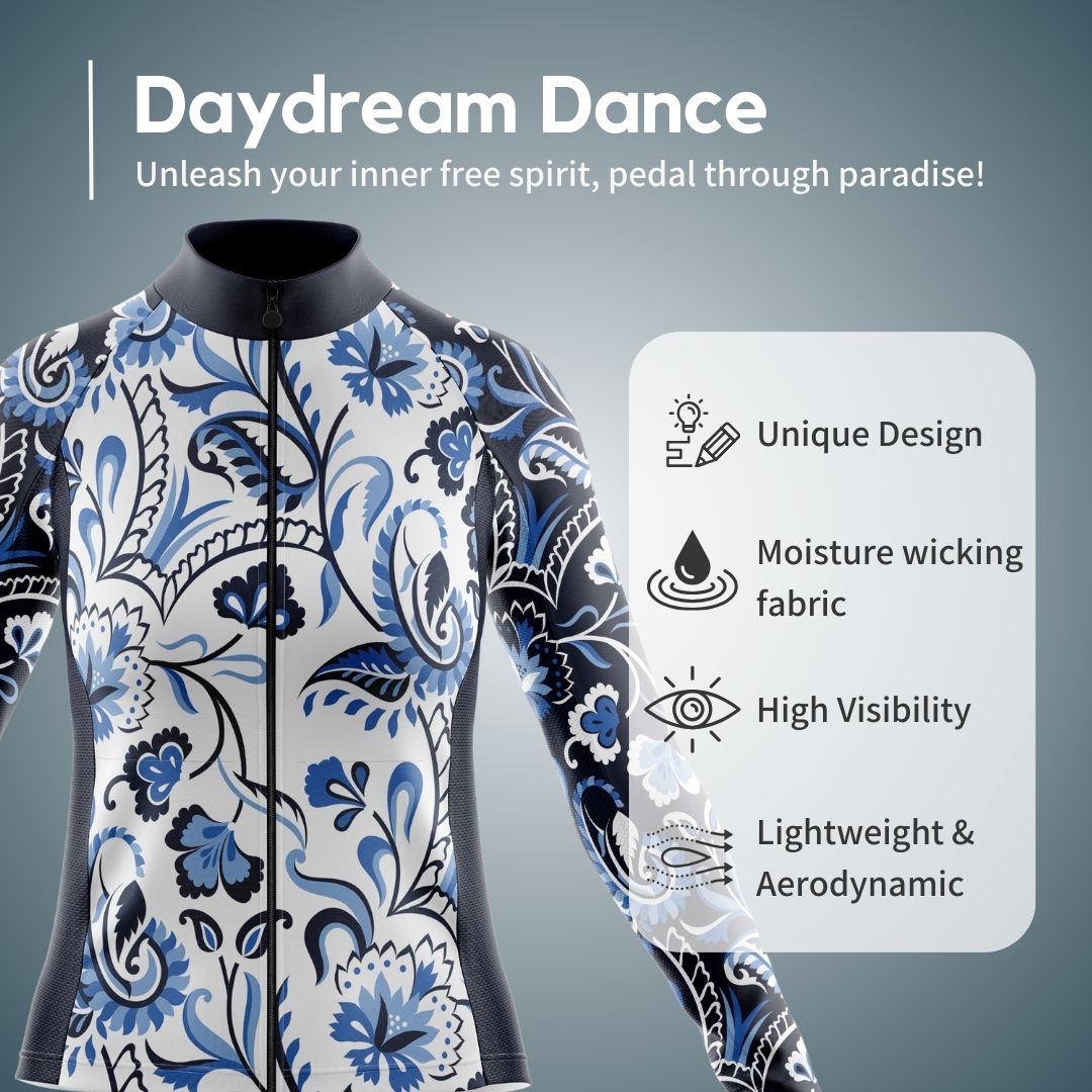 Daydream Dance | Women's Long Sleeve Cycling Jersey Features