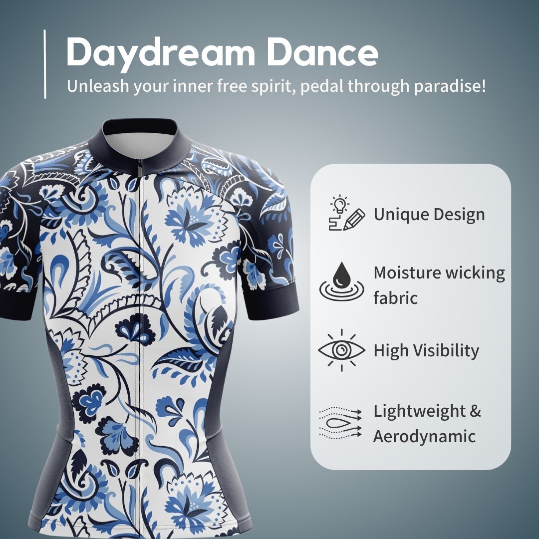 Daydream Dance | Women's Short Sleeve Cycling Jersey Features