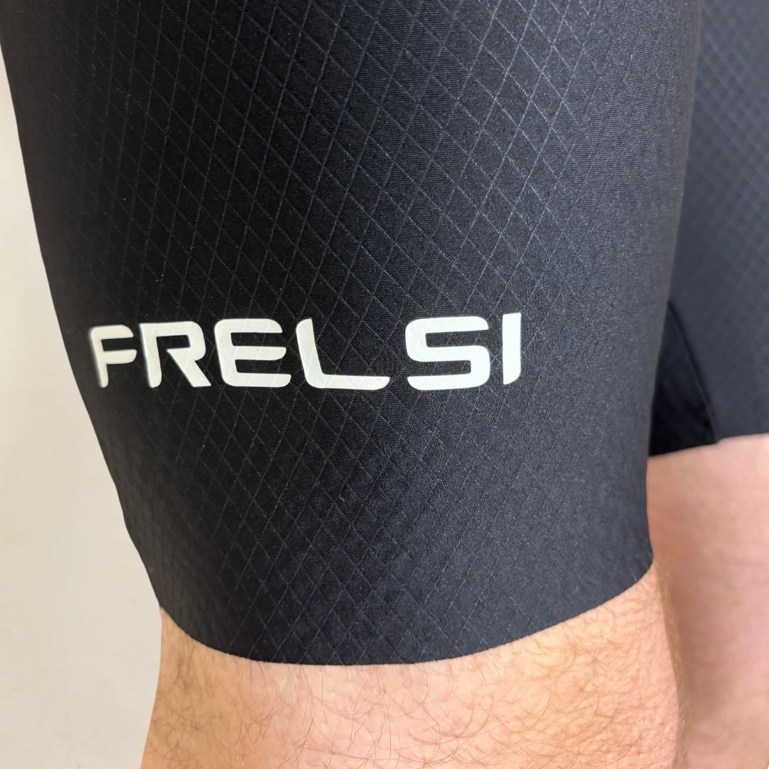 Close up on Frelsi Pro Team Bib Shorts With Exceptional Fabric image