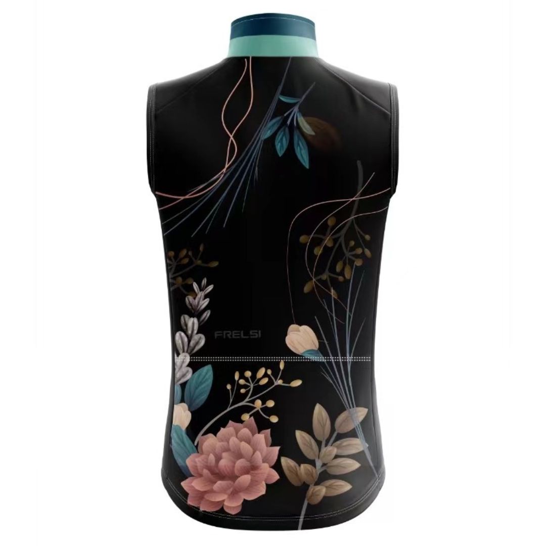 Find peace and connect with nature on every ride with the Exotic Spring sleeveless cycling jersey. Breathable and features a captivating floral design.