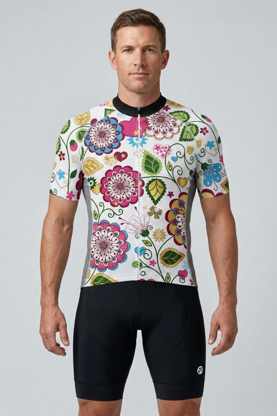 Floral Symphony | Men's Short Sleeve Cycling Jersey