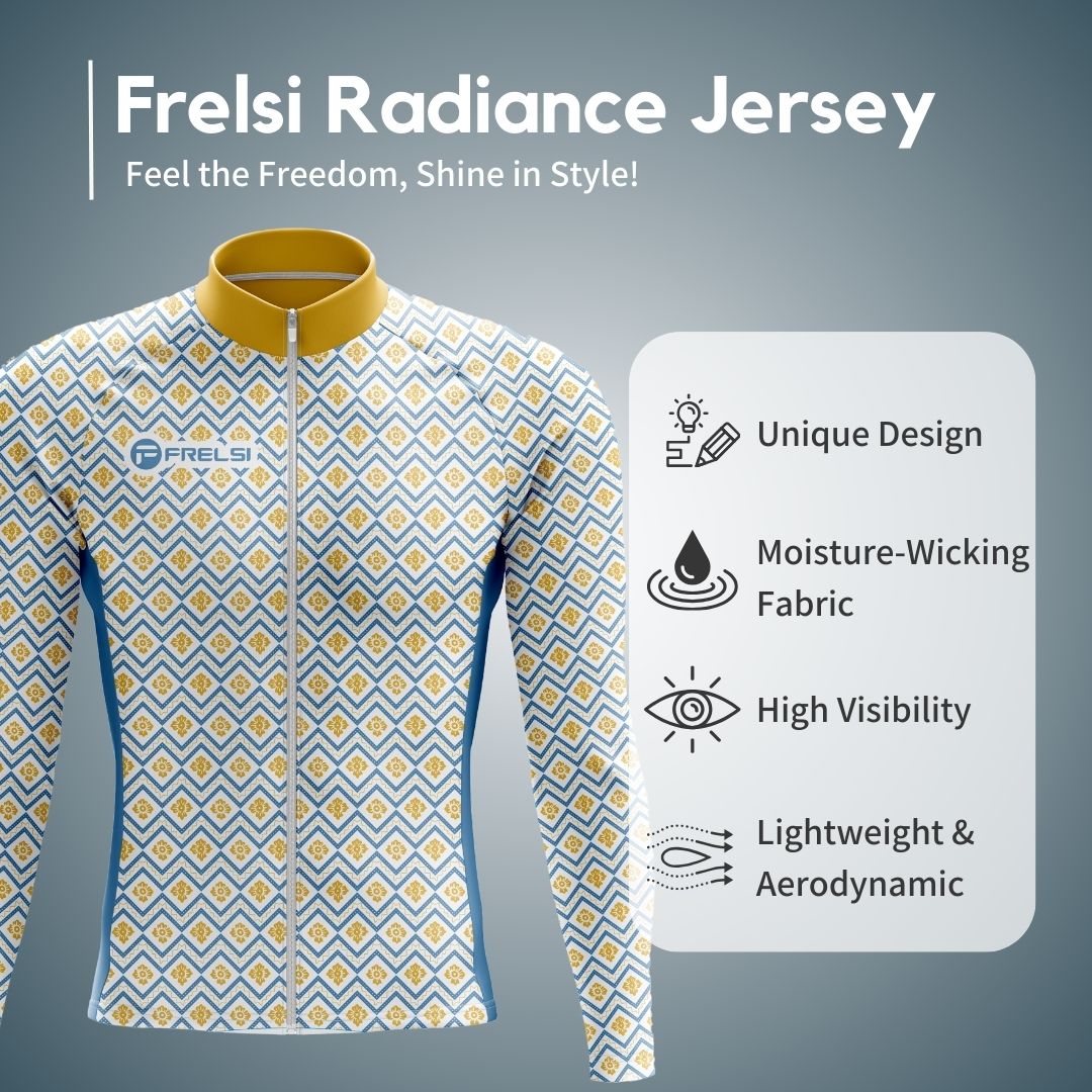 Frelsi Radiance Long Sleeve Jersey: lightweight, breathable, and crafted for performance and elegance.