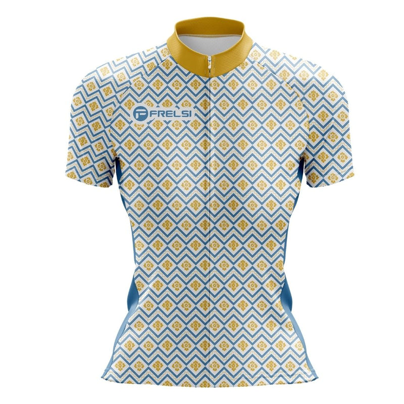 Lightweight and stylish Women's Frelsi Radiance Short Sleeve Jersey, perfect for summer rides.