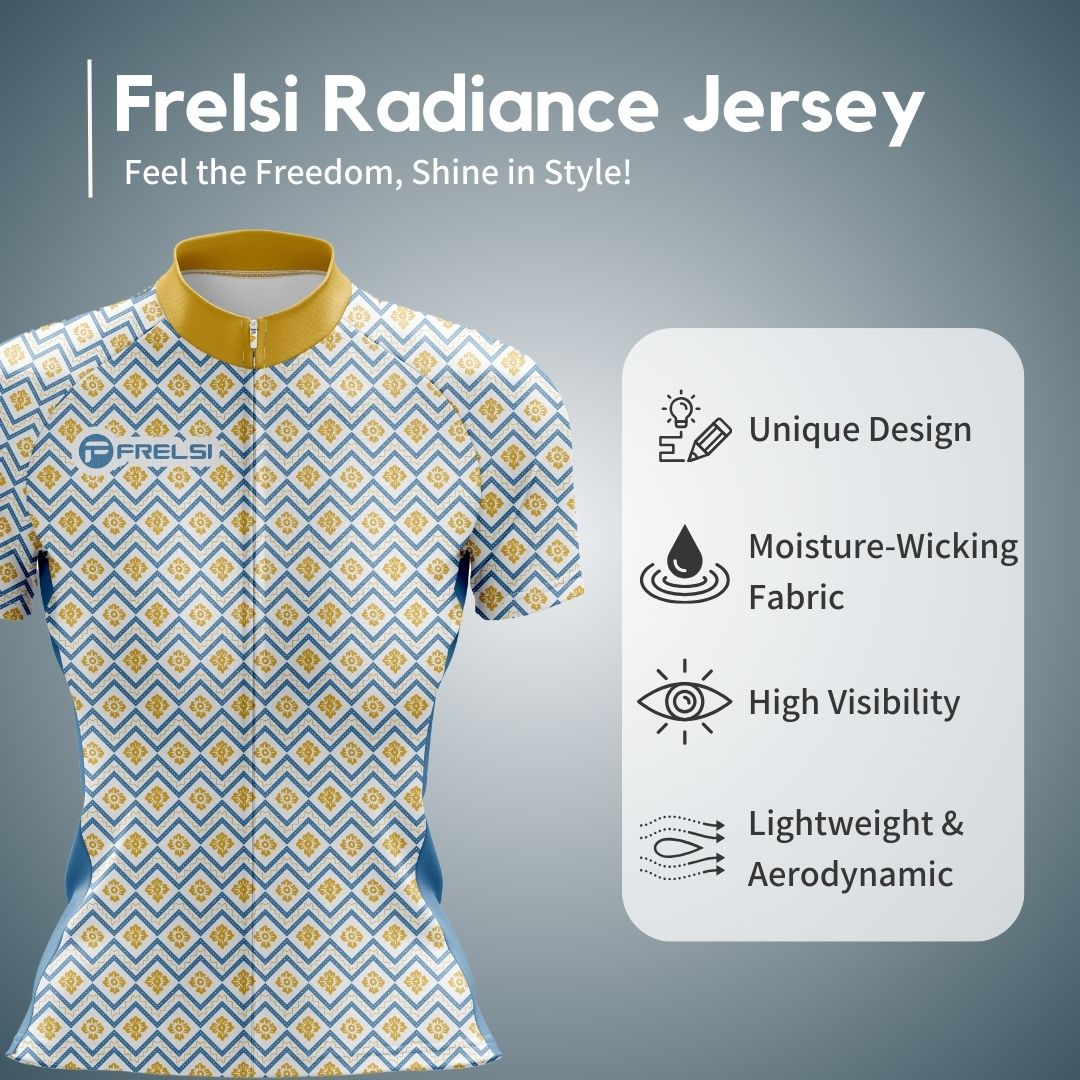 High-performance Women's Frelsi Radiance Short Sleeve Jersey with a bold and modern look.