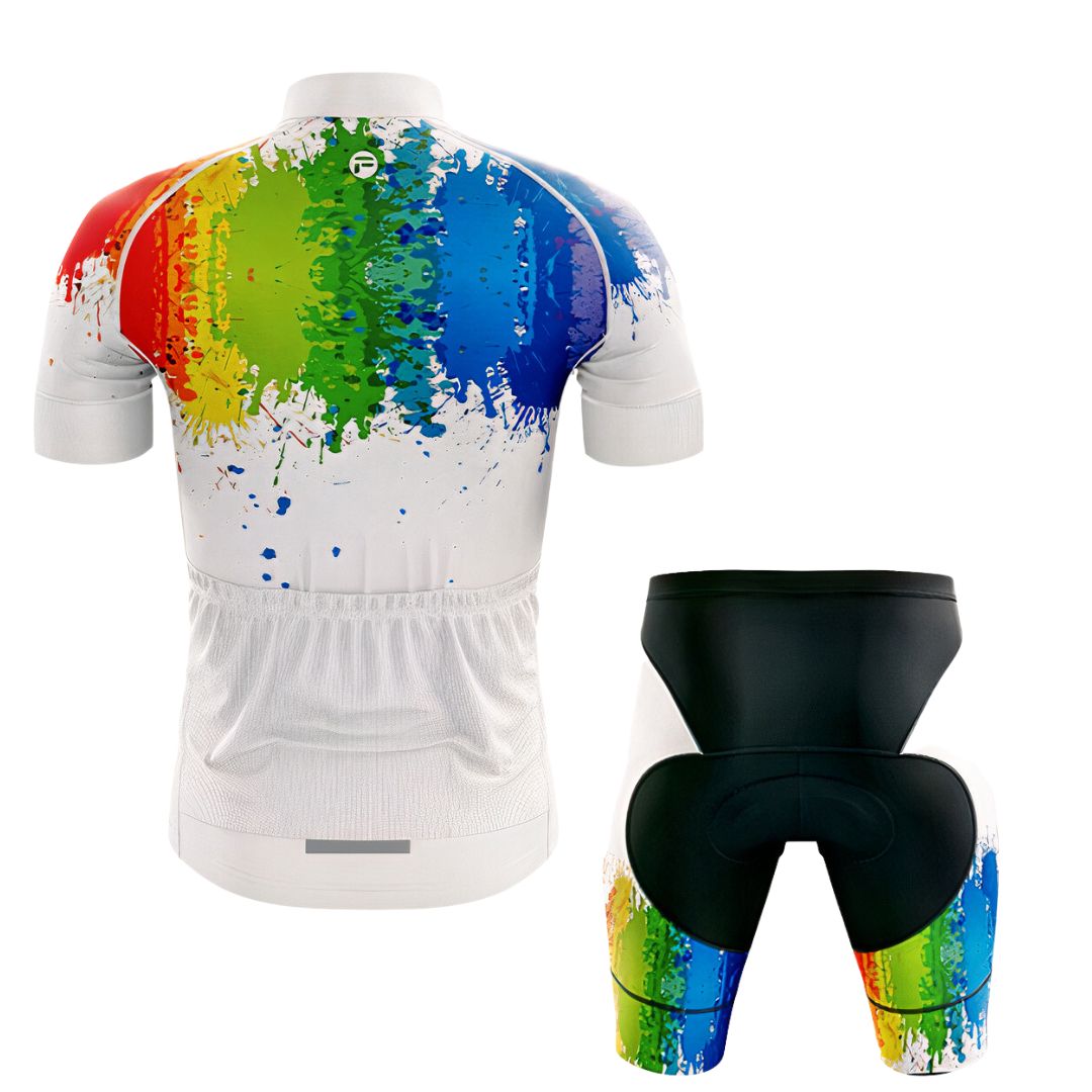 My Rainbow Graffiti | Conjunto de ciclismo de manga corta para hombre