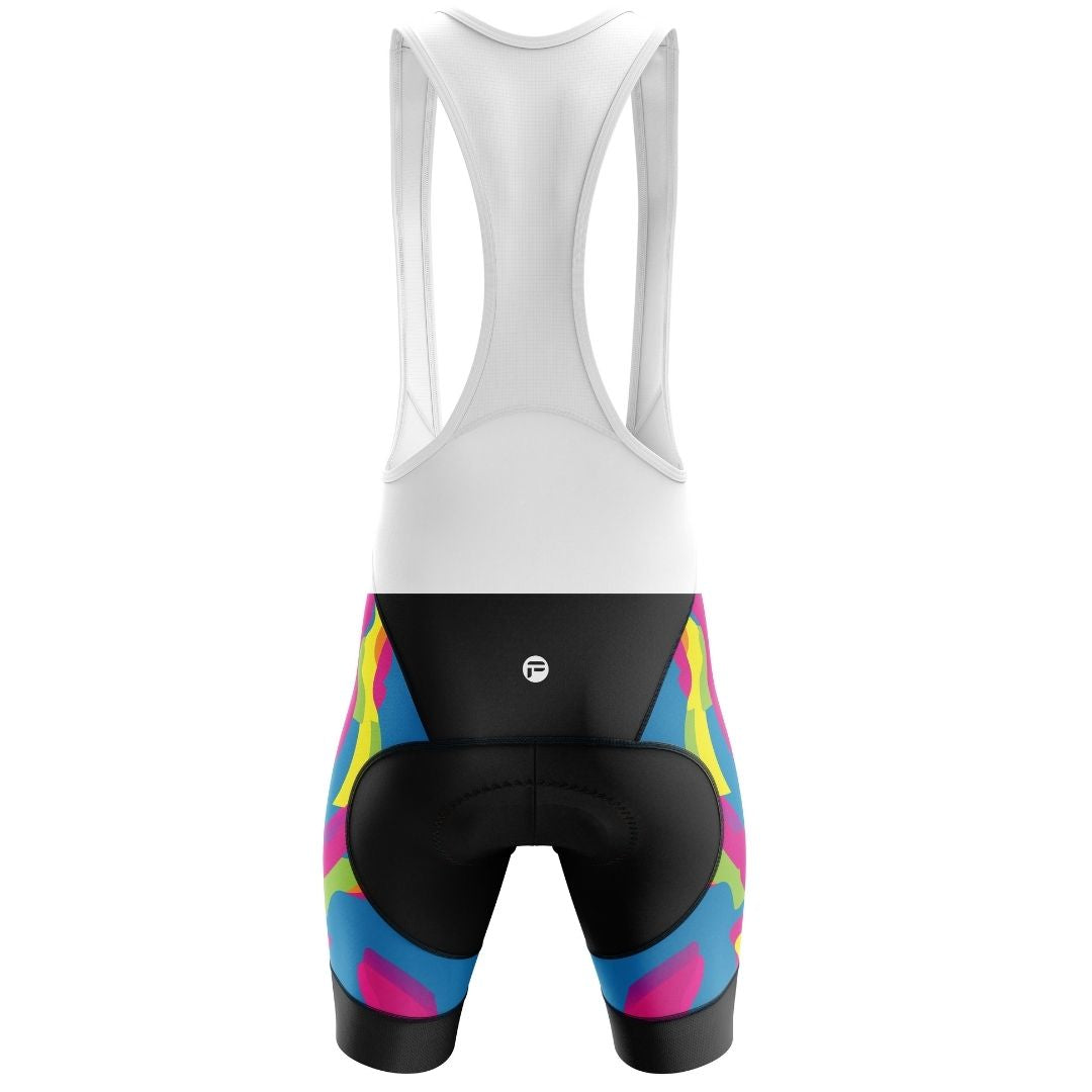 Harmony Hues | Men's Cycling Bib Shorts Back Image
