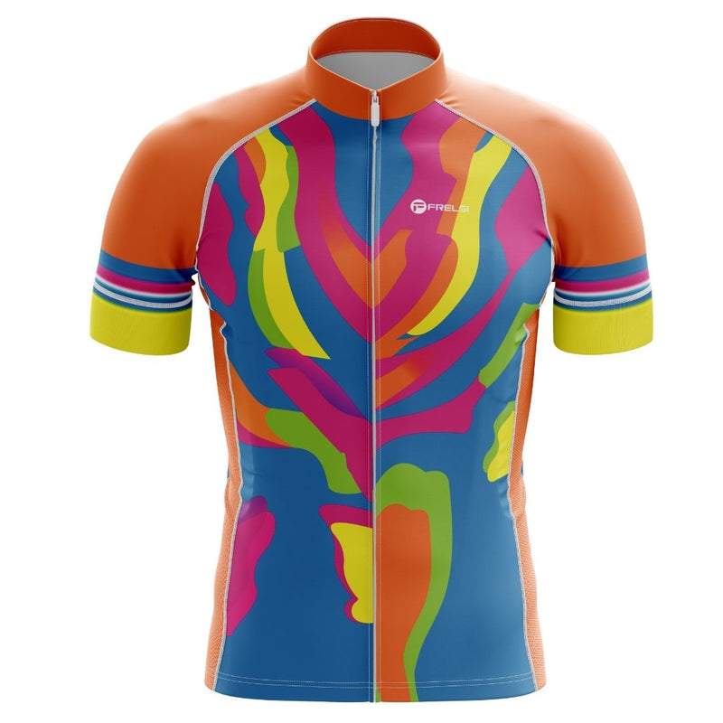 Harmony Hues | Men's Short Sleeve Cycling Jersey Front Image