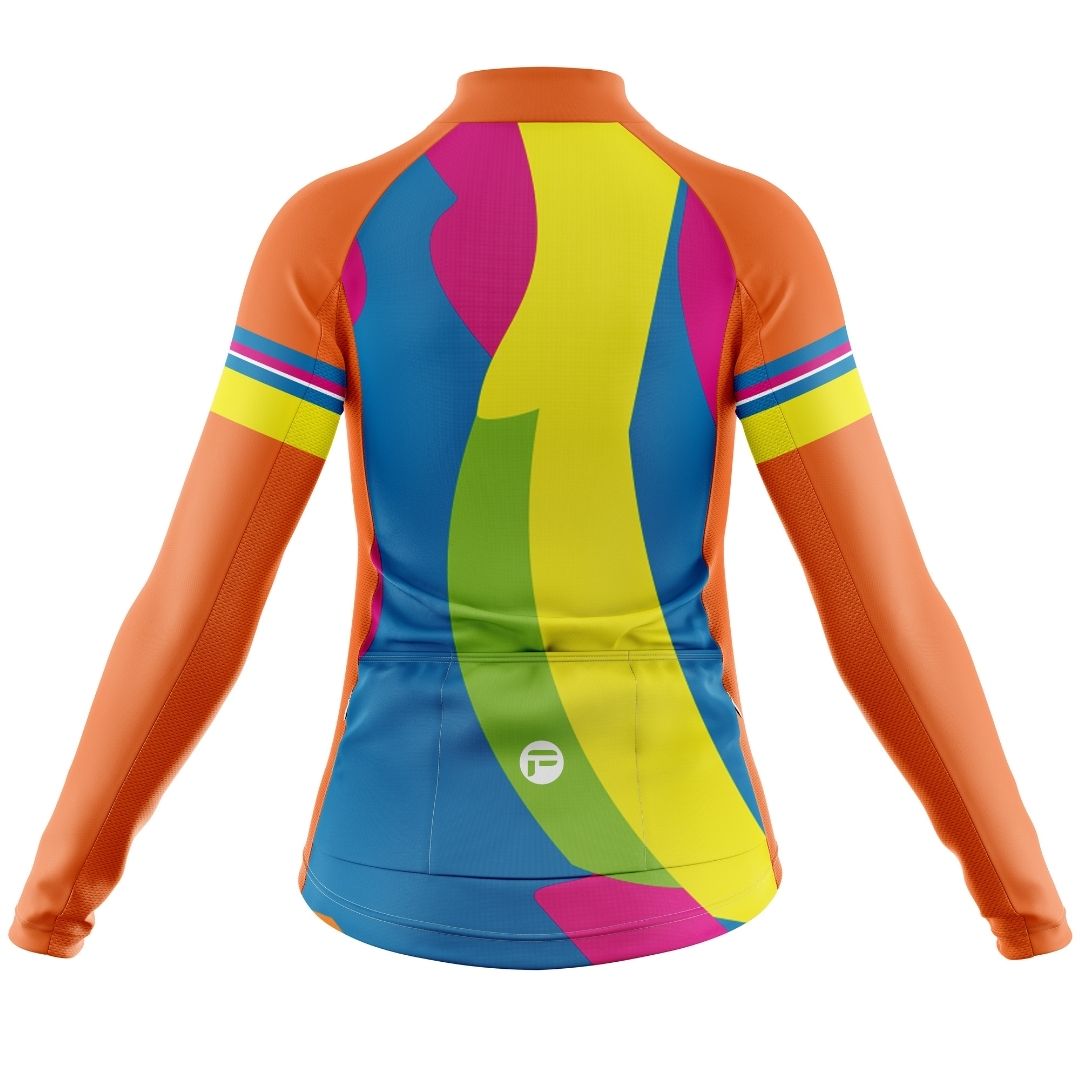 Harmony Hues | Women's Long Sleeve Cycling Jersey