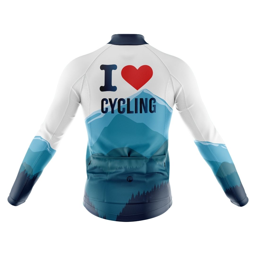 High-performance fabrics meet bold design. "I love cycling" jersey: engineered for comfort, fueled by passion, ready for your next love story with the road.