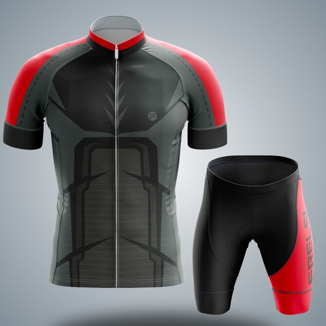 Conjunto de ciclismo de manga corta para hombre Iron Man 