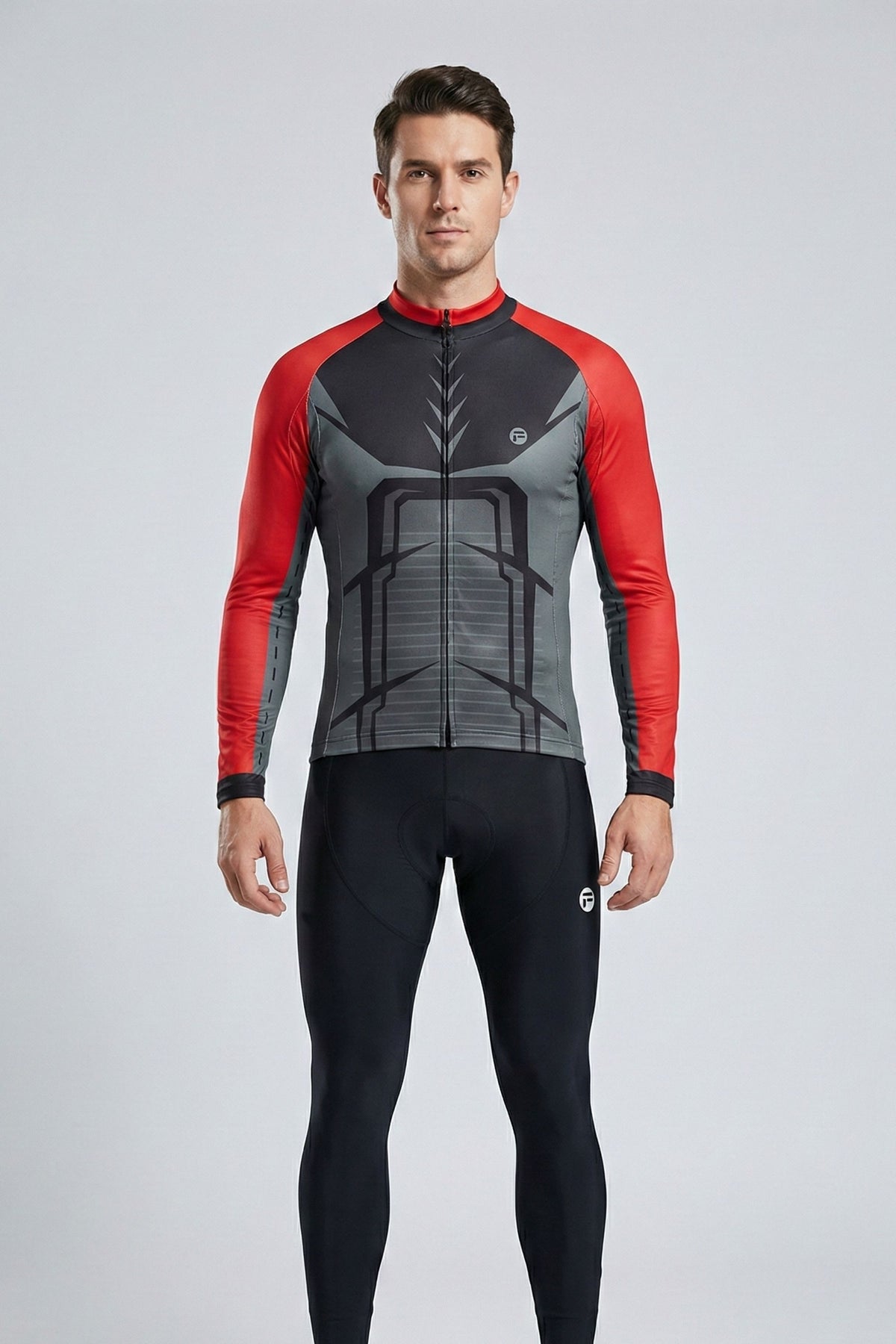 Maillot de ciclismo de manga larga para hombre Iron Man