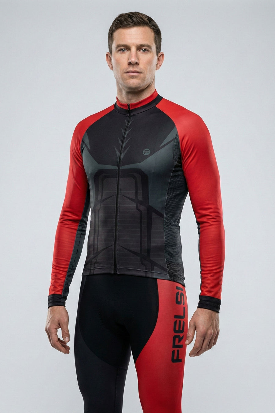 Conjunto de ciclismo de manga larga para hombre Iron Man