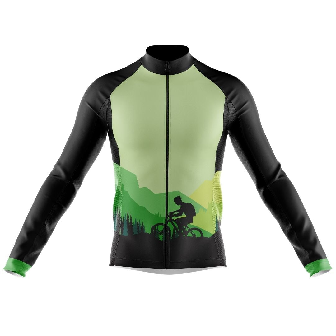 Escape the cacophony, find your sanctuary. "Lost in My Own Thoughts" jersey: where emerald embrace meets inner whispers.