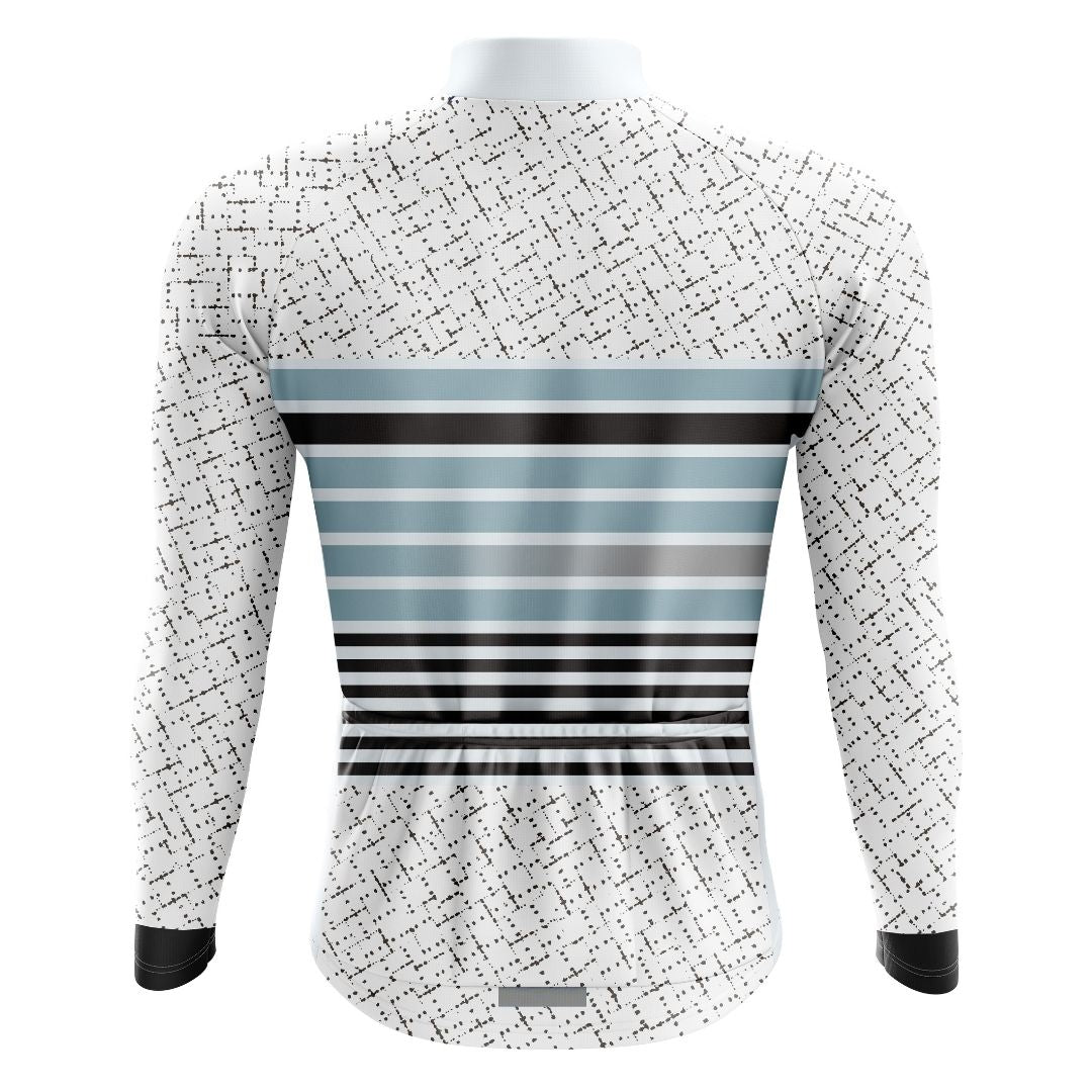 Neo Stripes men's long sleeve cycling jersey with moisture-wicking fabric, an ergonomic fit, and a precision-driven aesthetic.