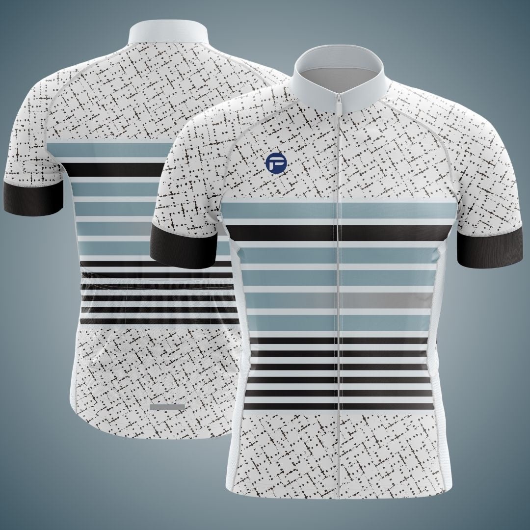 Men's Neo Stripes Short Sleeve Cycling Jersey with a sleek, modern stripe design for a bold and aerodynamic look