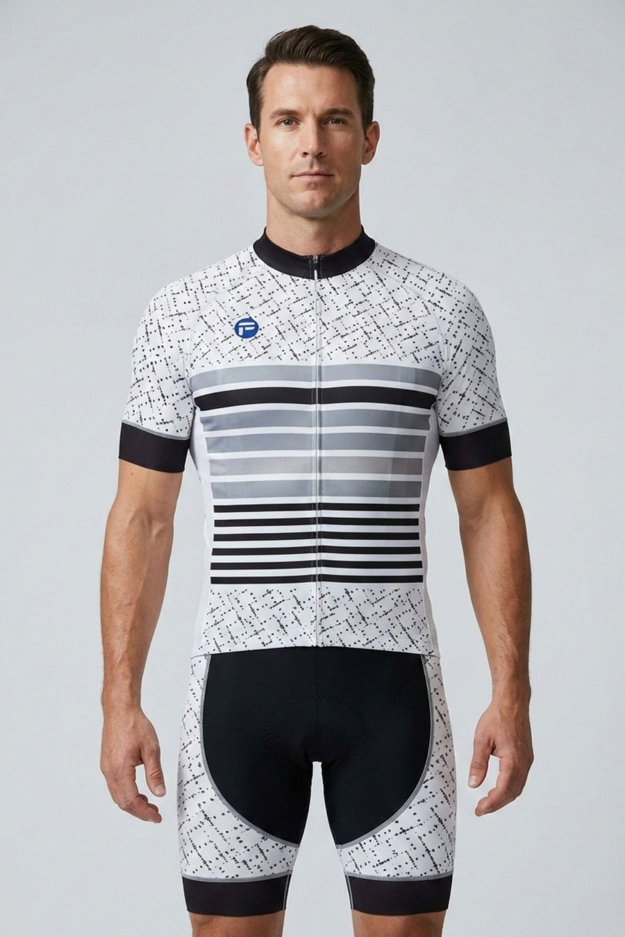 Conjunto de ciclismo de manga corta para hombre Neo Stripes