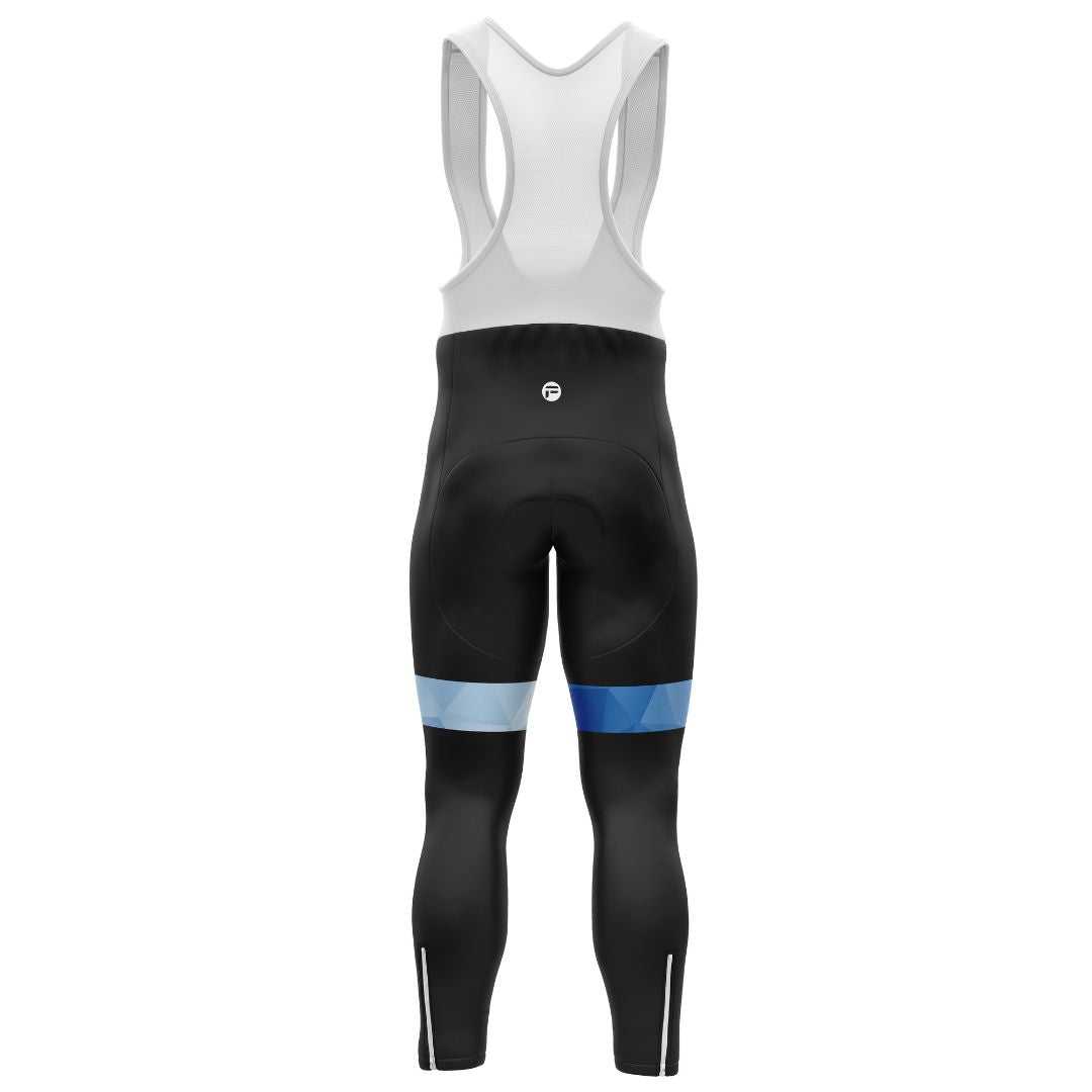 Ocean Blue | Men's Cycling Bib Tights Back Image