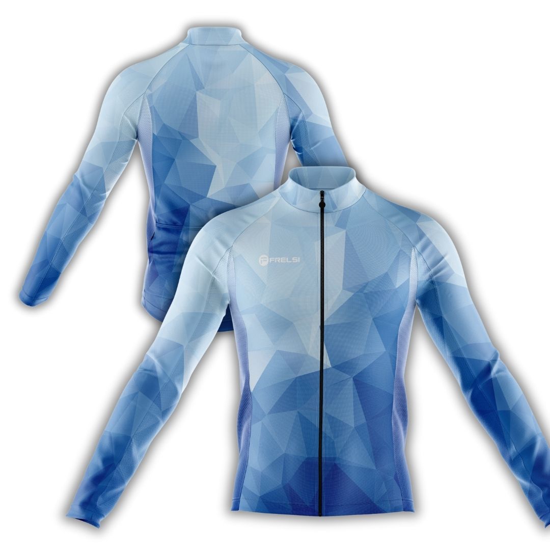 Ocean Blue | Men's Long Sleeve Cycling Set
