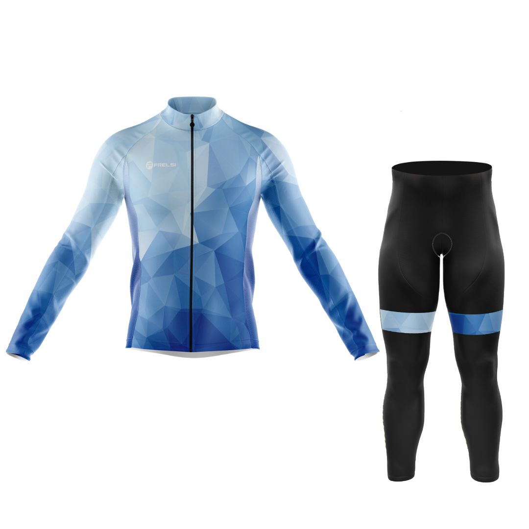 Ocean Blue | Men's Long Sleeve Cycling Set