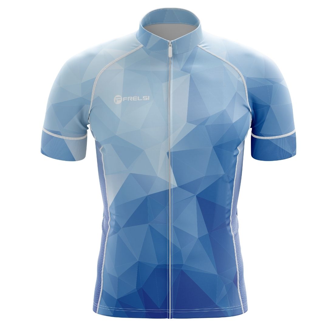 Ocean Blue | Men's Short Sleeve Cycling Jersey Front Image