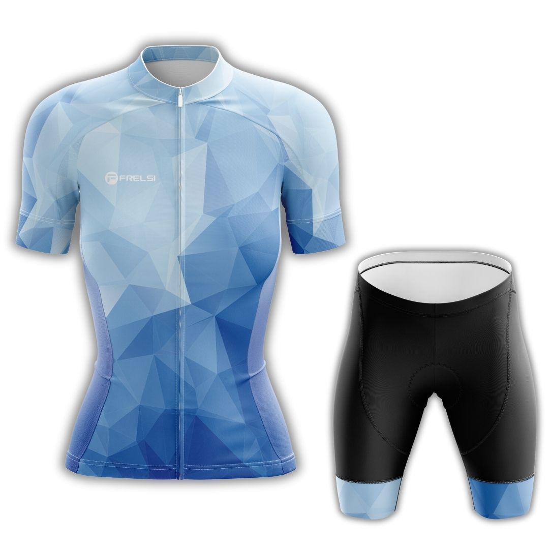 Ocean Blue | Women's Short Sleeve Cycling Set