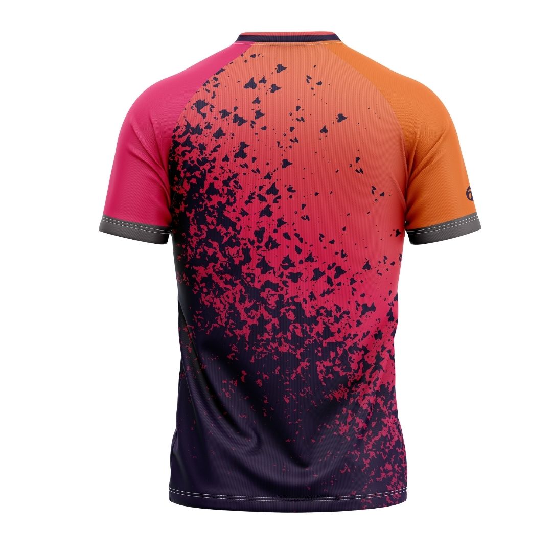 The Orange Volcano: A stylish and functional long-sleeve MTB jersey for men & women by Cycling Frelsi.