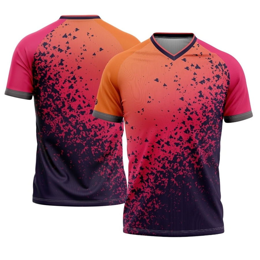 Orange Volcano | Short Sleeve MTB Cycling Jersey