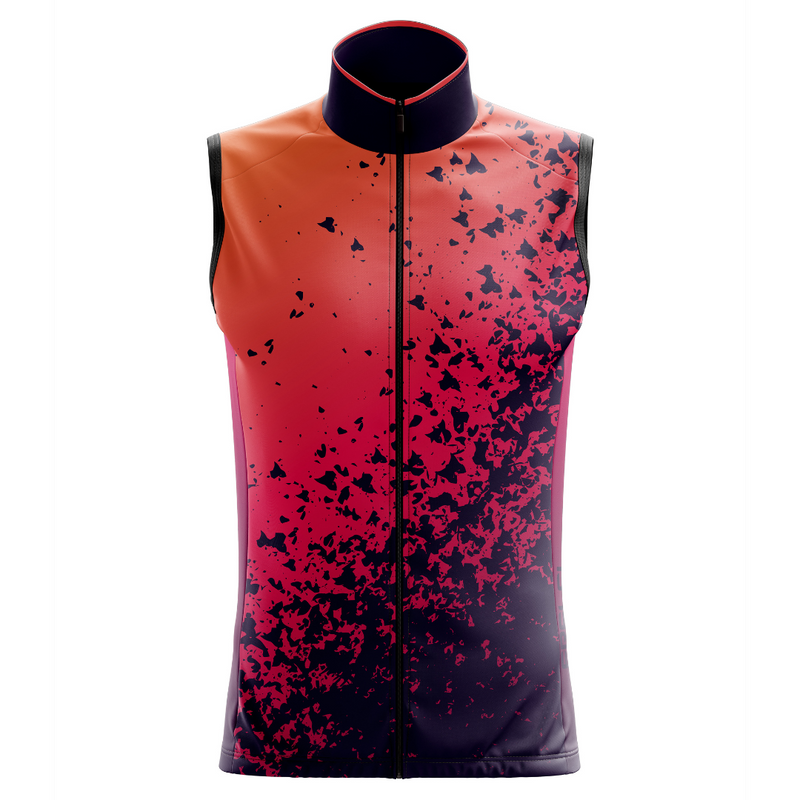 Own the road with the Orange Volcano. A sleeveless cycling jersey in a bold orange design that fuels your confidence