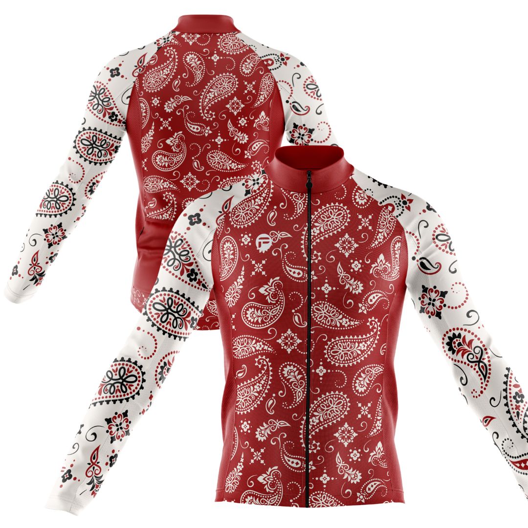 Paisley Passion Ride | Men's Long Sleeve Cycling Jersey