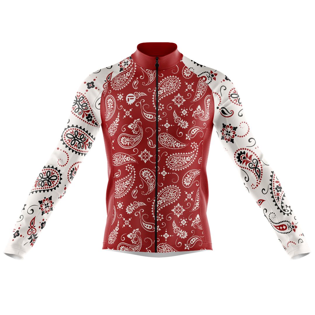 Paisley Passion Ride | Men's Long Sleeve Cycling Jersey