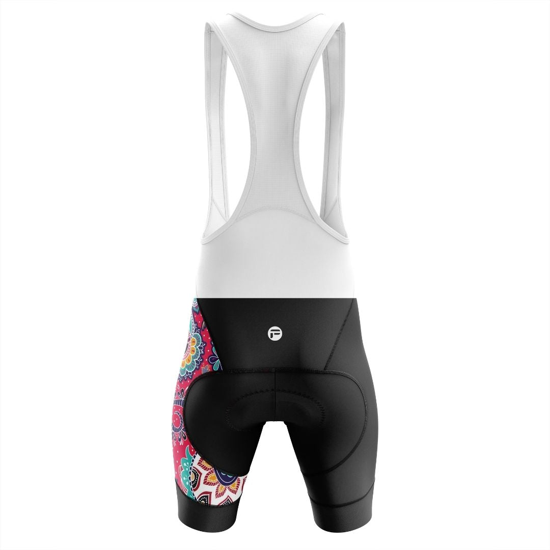 Comfortable and supportive cycling bibs with a breathable mesh back.