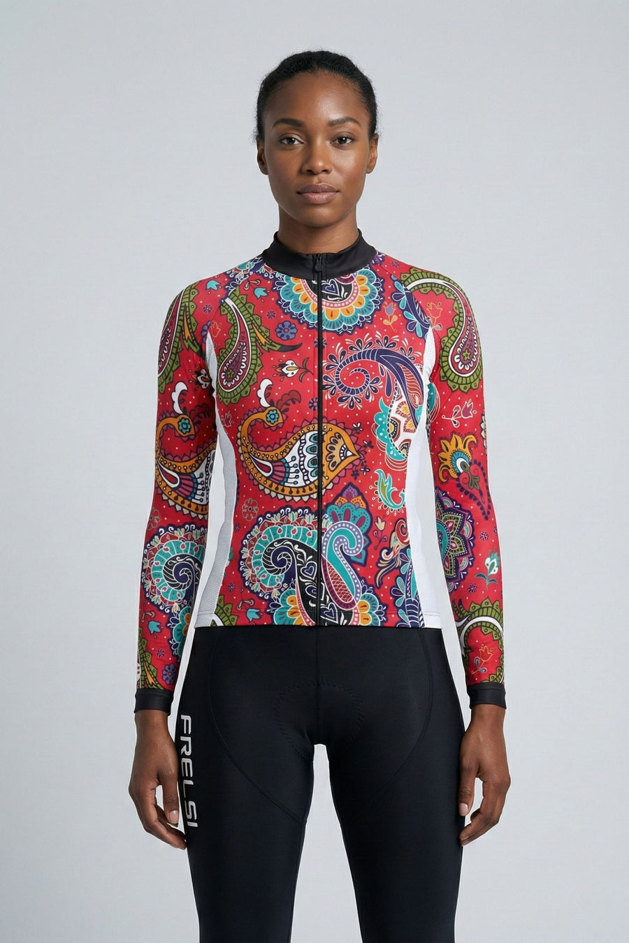 ¡NOVEDAD! Maillot ciclista de manga larga para mujer Paisley Passion