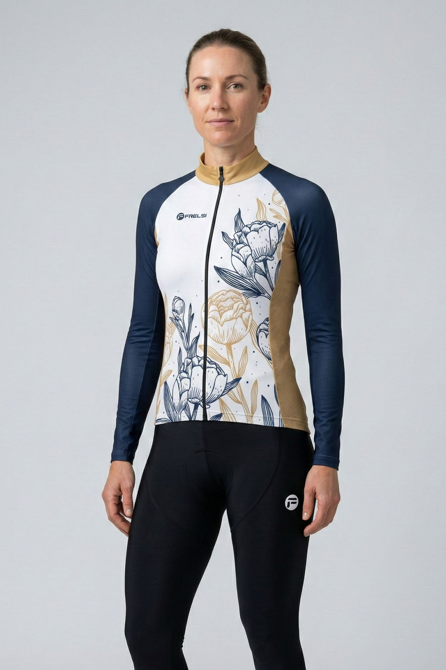 Maillot ciclista de manga larga para mujer Peony Harmony