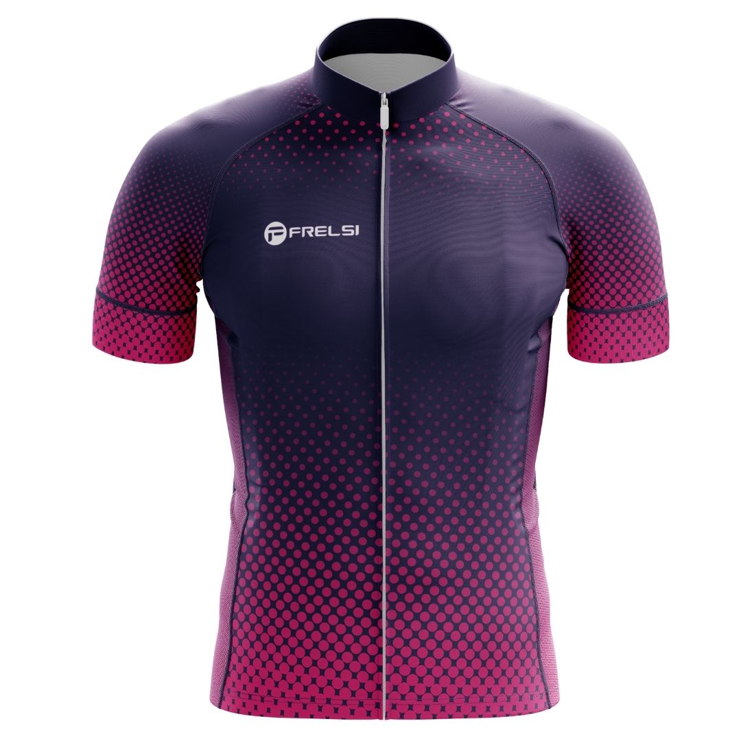 Purple Dot Ride | Men's Short Sleeve Cycling Jersey Front Image