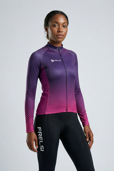 Purple Dot Ride | Women's Long Sleeve Cycling Jersey