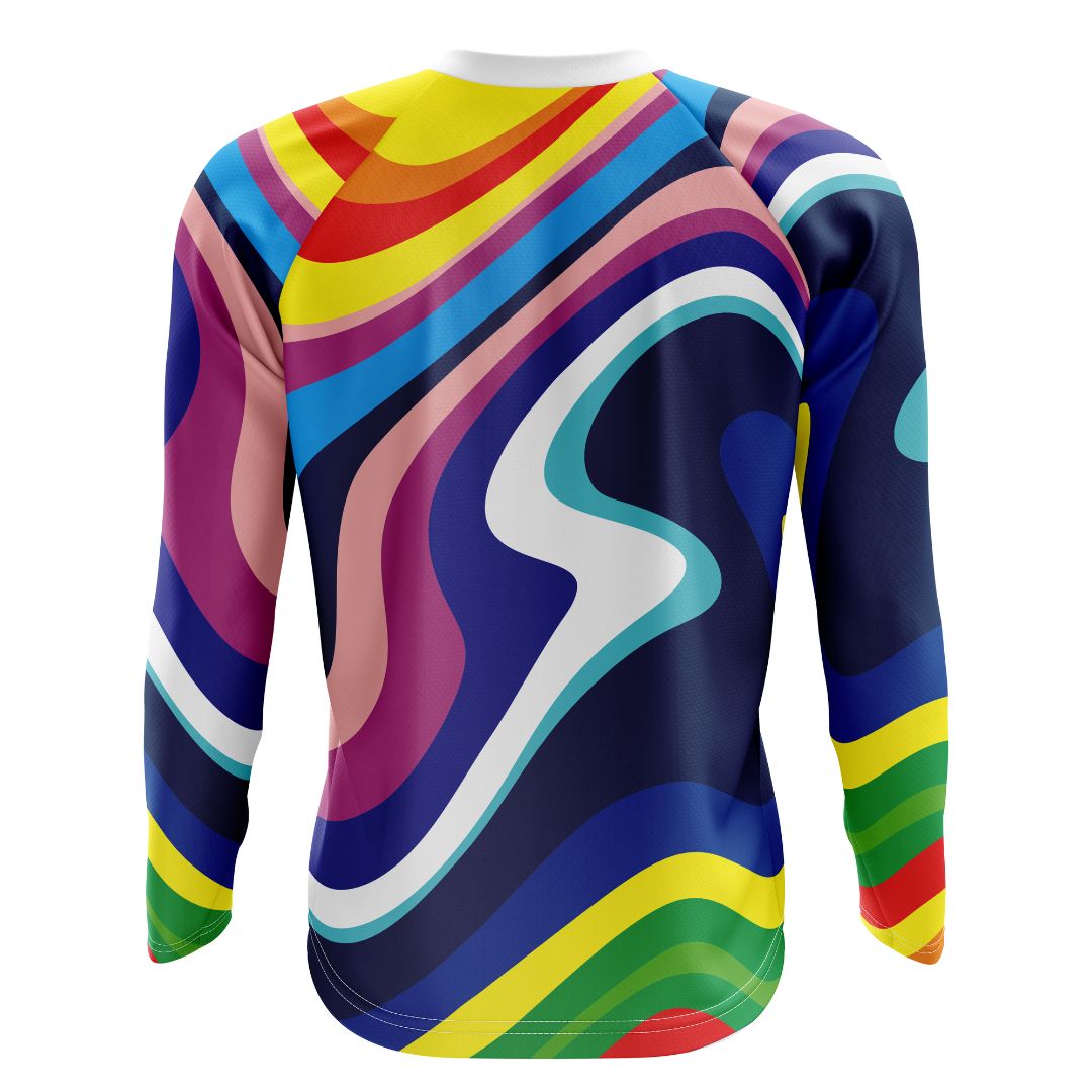 Rainbow Sprinter Men's Long Sleeve Mountain Biking Jersey
