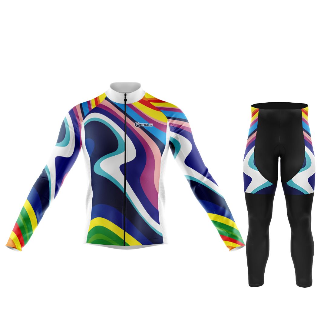 Rainbow Sprinter | Men's Long Sleeve Cycling Set