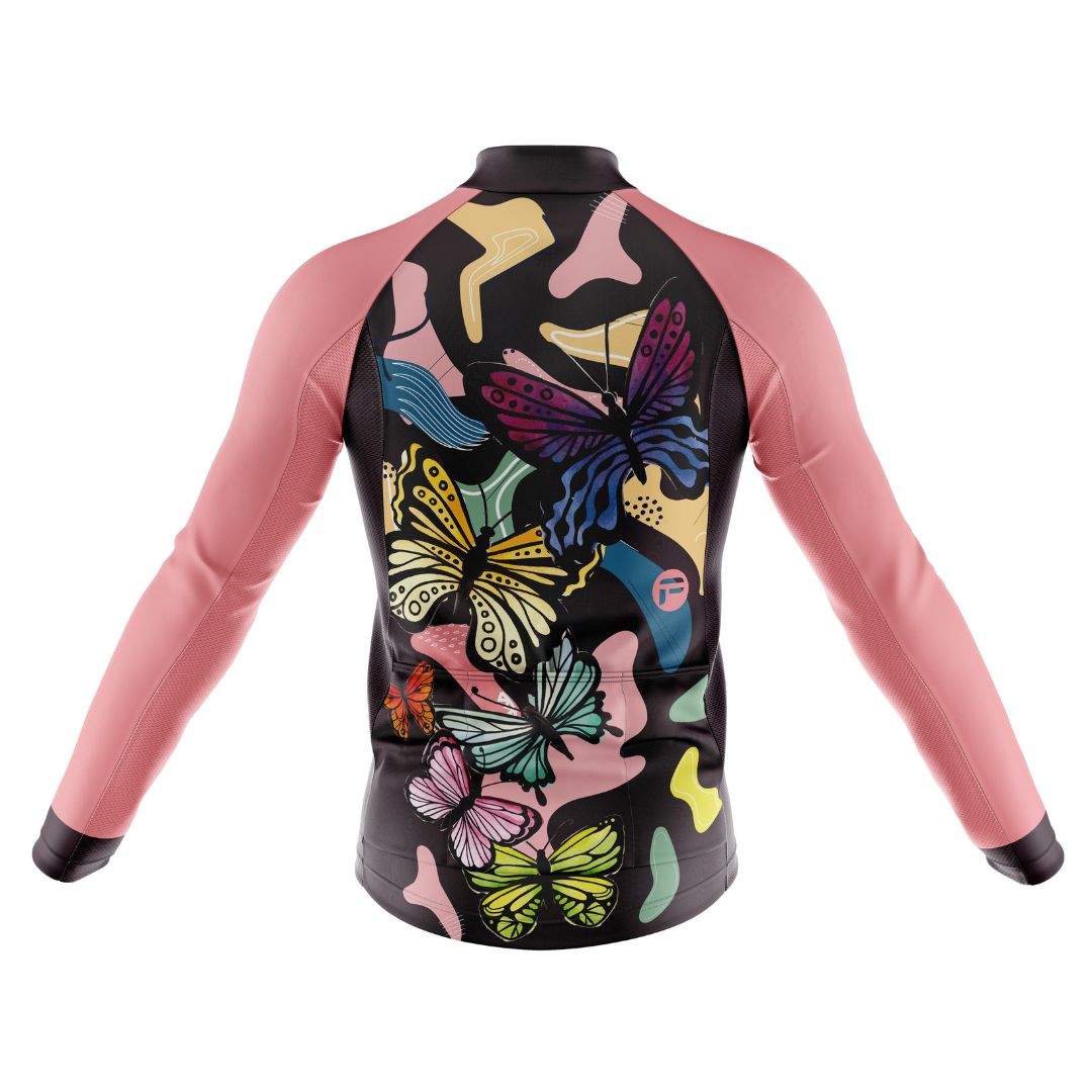 Riding With Butterflies | Women's Long Sleeve Cycling Jersey