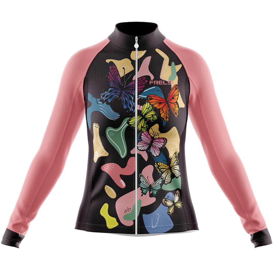 Riding With Butterflies | Women's Long Sleeve Cycling Jersey