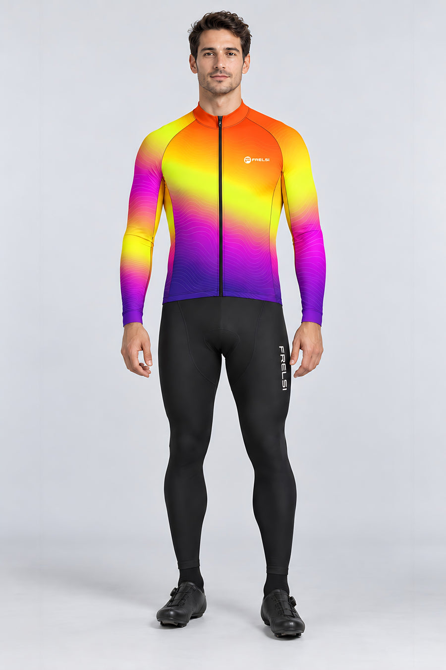 Sunset Pulse | Men's Long Sleeve Cycling Jersey