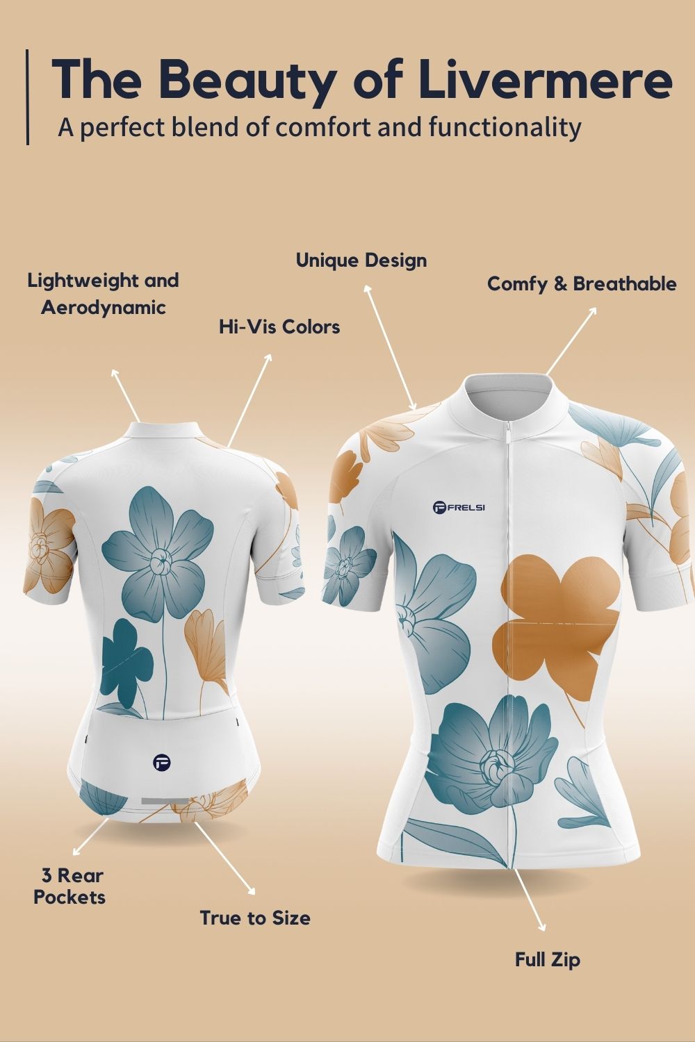 The Beauty of Livermere Women's Cycling Jersey Highlights