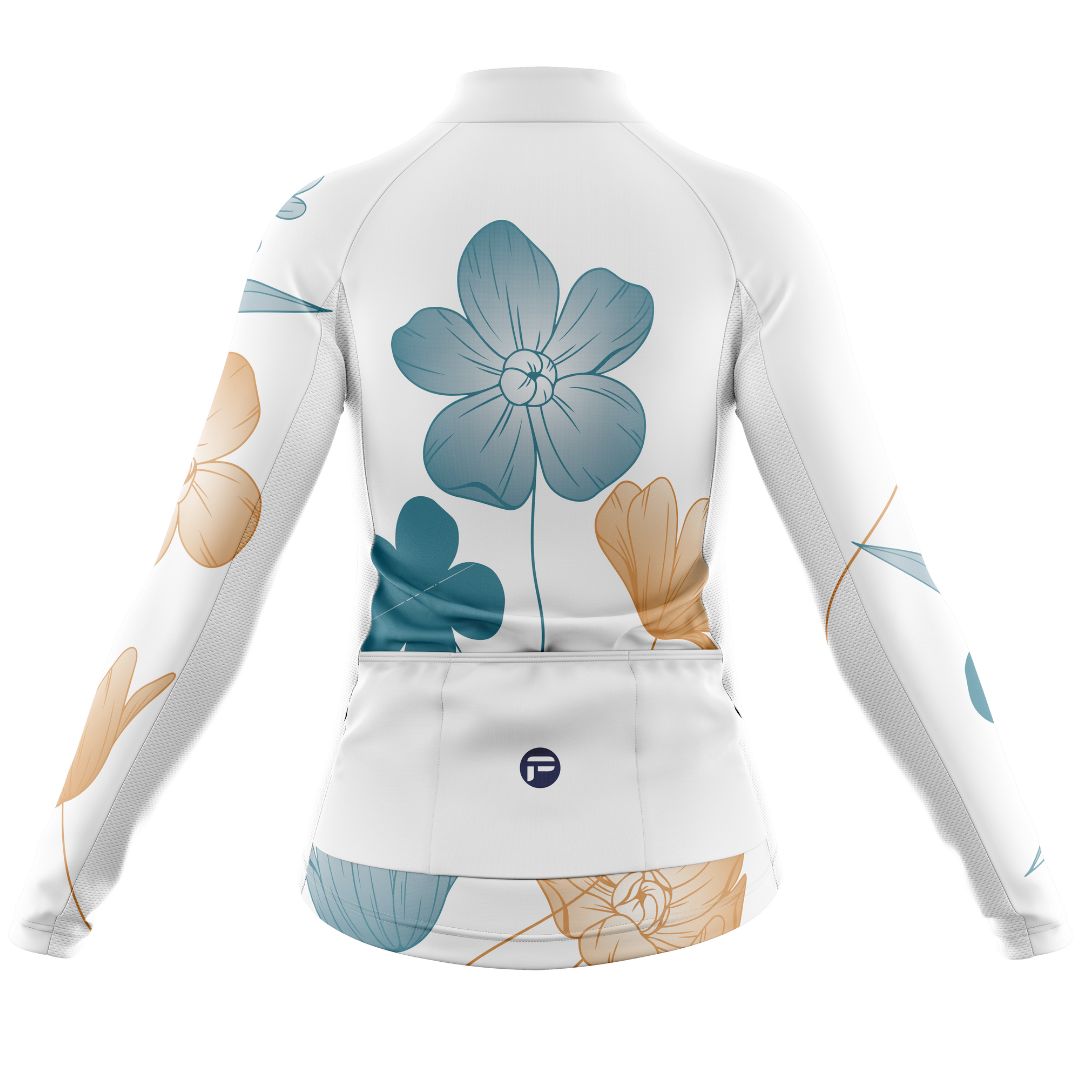 The Beauty of Livermere | Women's Long Sleeve Cycling Jersey back image
