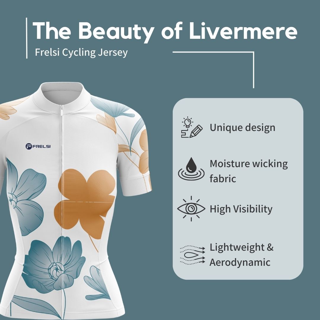 The Beauty of Livermere Women's Short Sleeve Cycling jersey facts & Features