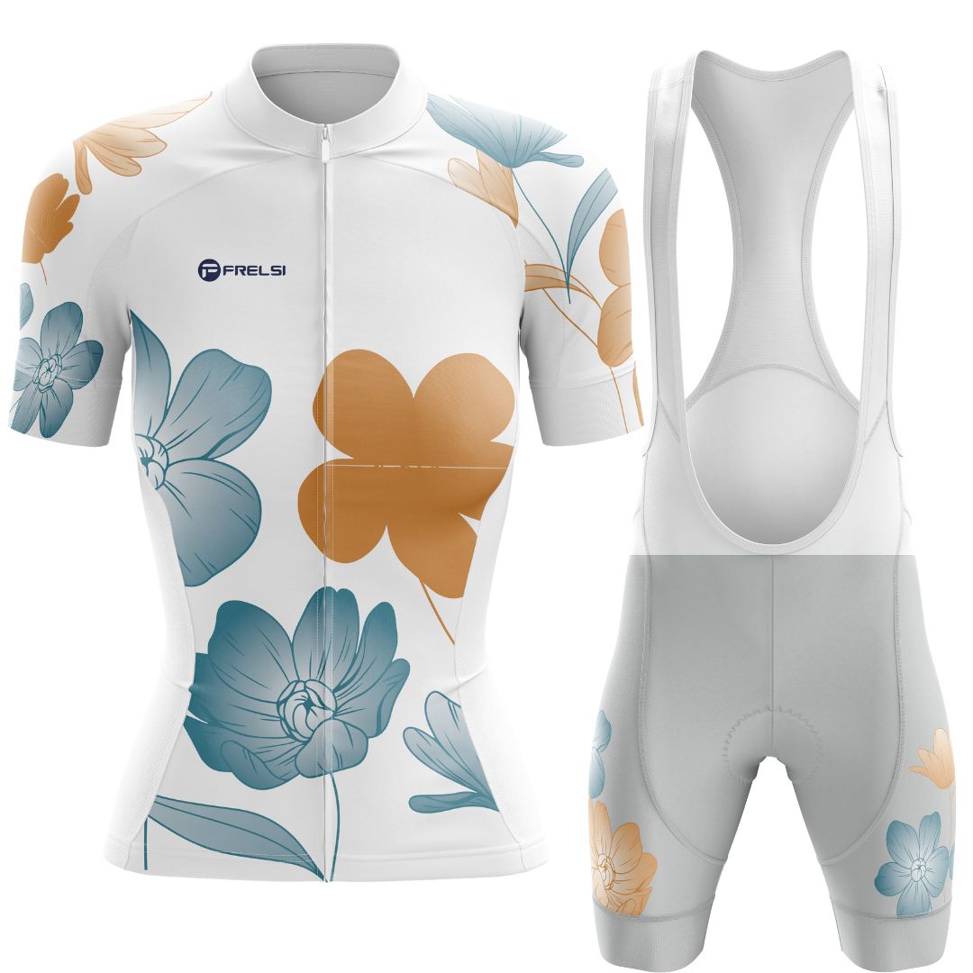 NEW! The Beauty of Livermere | Women's Short Sleeve Cycling Set bibs front