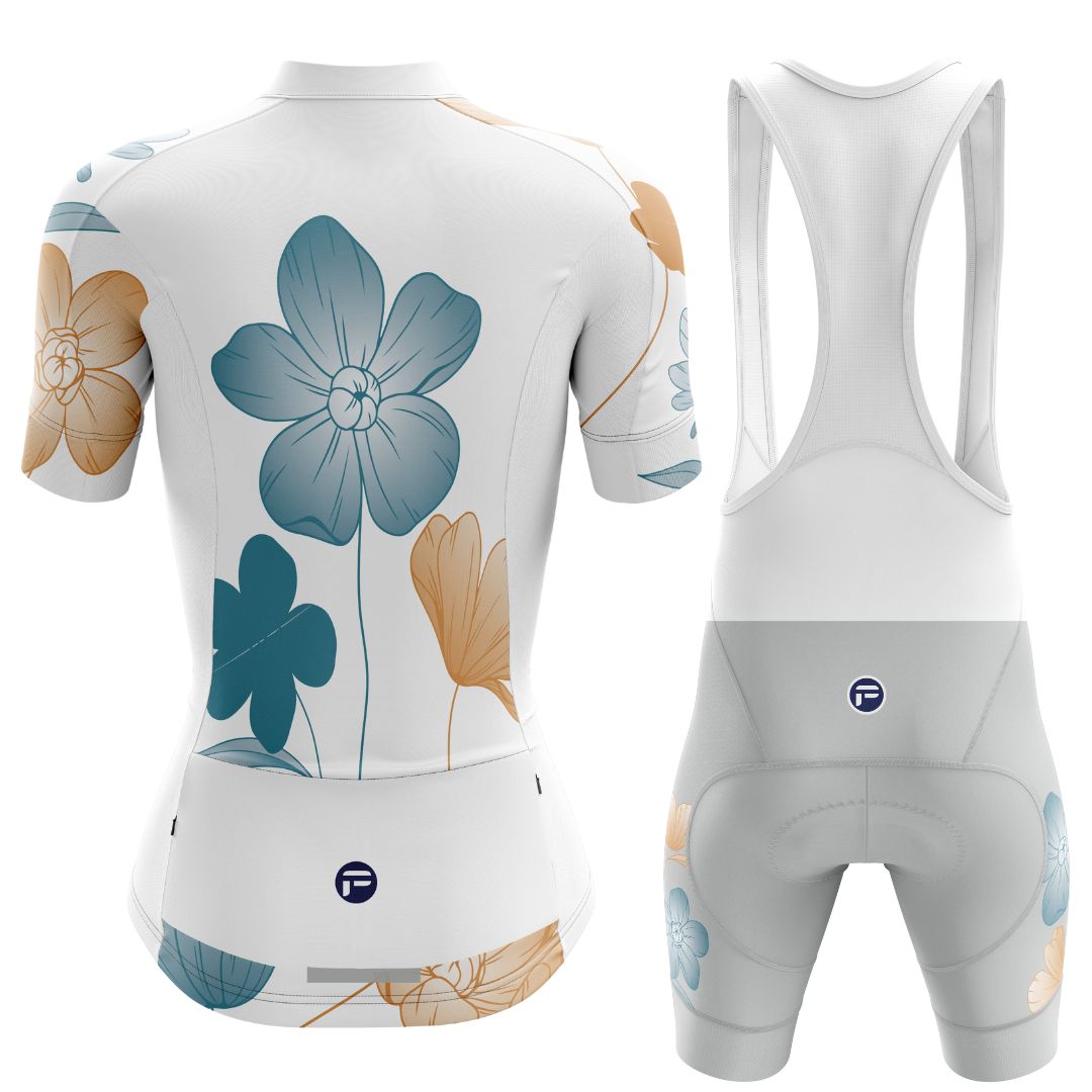 NEW! The Beauty of Livermere | Women's Short Sleeve Cycling Set bibs back