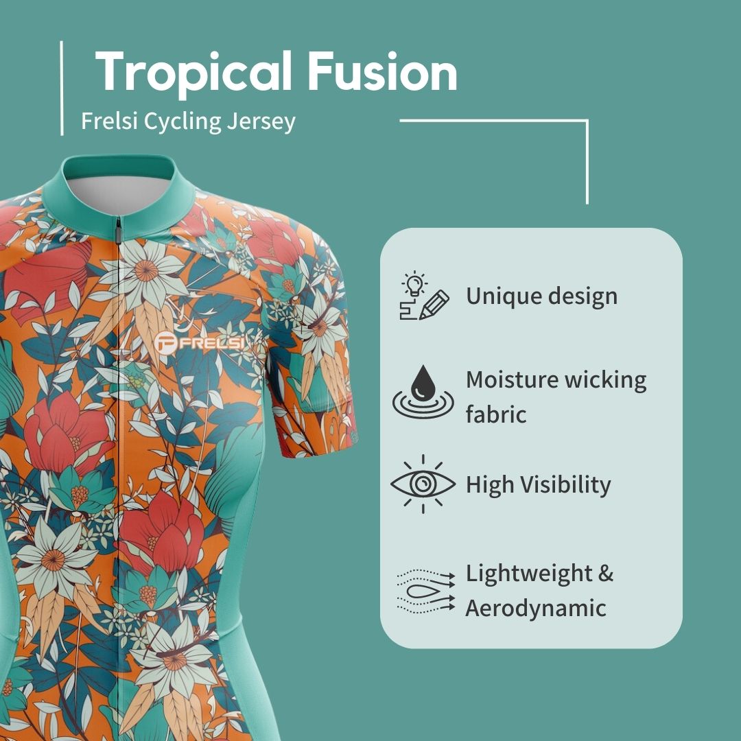 Tropical Fusion | Women's Short Sleeve Cycling Jersey Facts & Features
