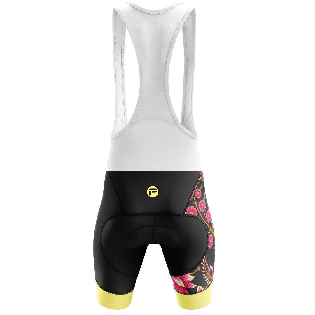 Gear up for a beautiful ride with the Wildflower Ride cycling kit for women. Features a vibrant wildflower design.