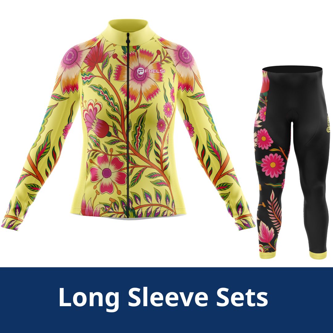 Wildflower Ride - Women's Long Sleeve Cycling Set by Cycling Frelsi