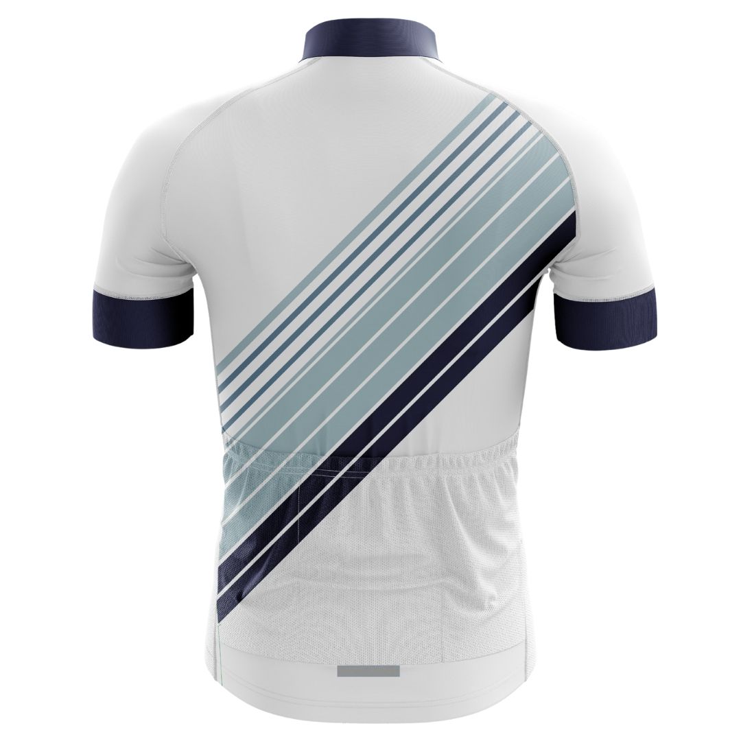 Zenith Stripes men's short sleeve cycling jersey with breathable fabric and a sleek fit, perfect for warm-weather rides.